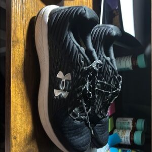 Under Armour Black and White Running Shoes